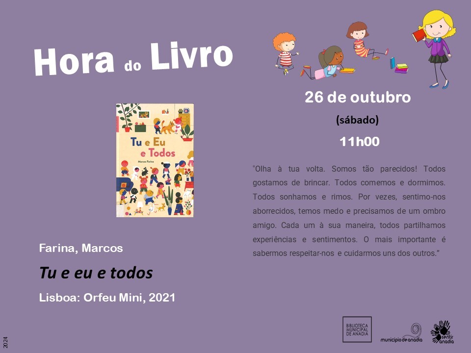 Hora do Livro: "Tu e eu e todos"  