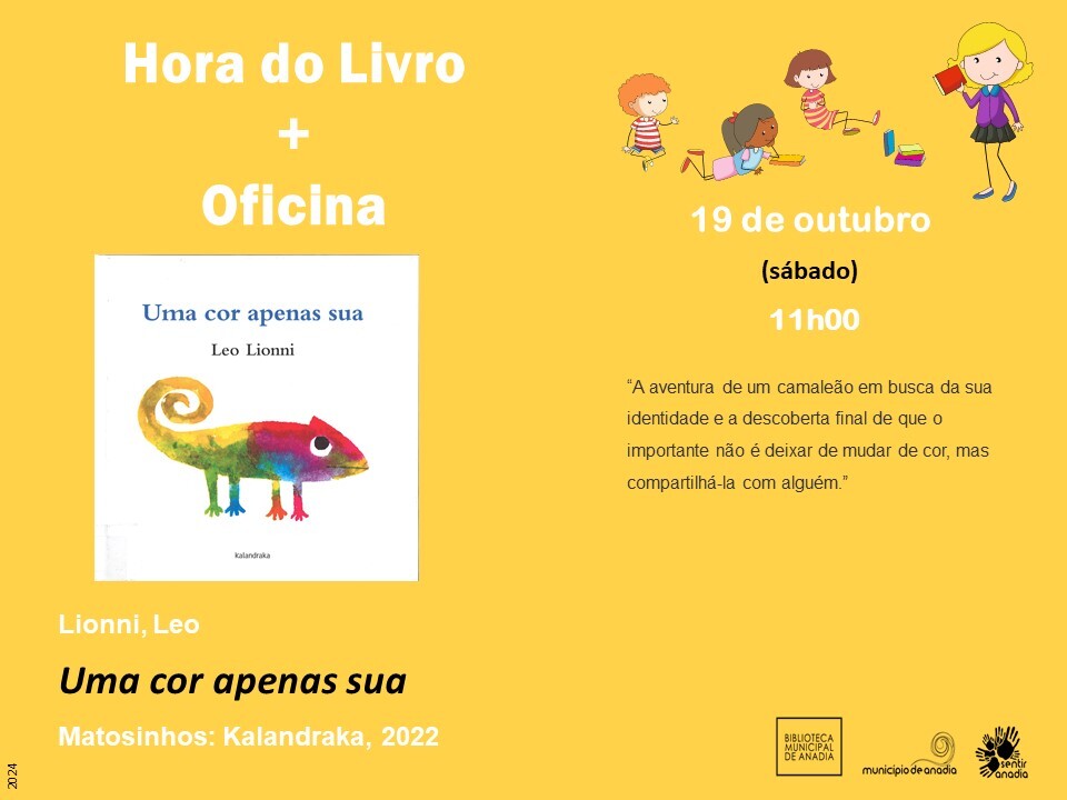 Hora do Livro + oficina: "Uma cor apenas sua"  